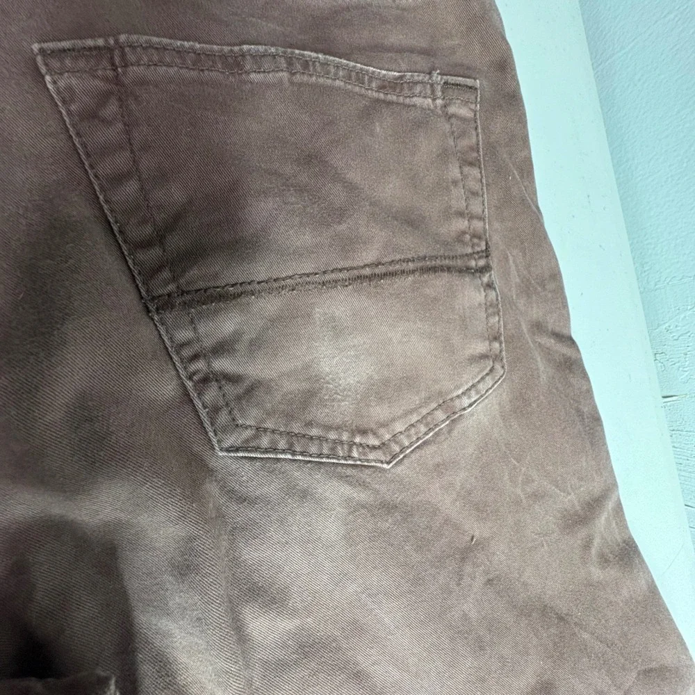 Abercrombie Fitch Mens Brown Straight Leg Pants W31 L34 Casual Everyday